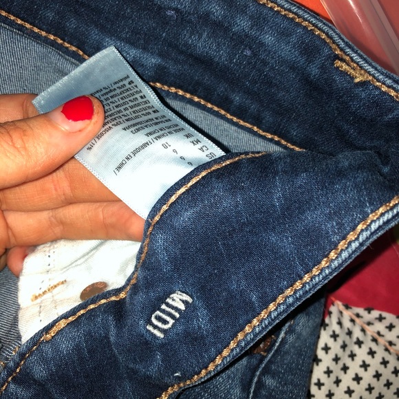 Distressed midi shorts - Picture 4 of 4